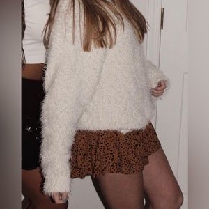 Brown flowy skirt